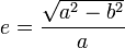 eccentricity formula