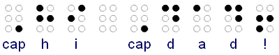 braille Hi Dad!