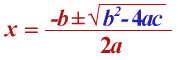 Quadratic Formula