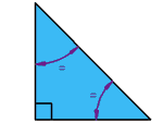 Derecho del triángulo isósceles