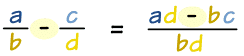 subtracting fractions