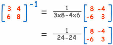 矩阵逆2x2单数