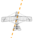 vector airplane ahead and slightly sideways