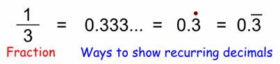 write 4 9 as a recurring decimal