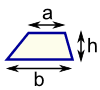 trapezoid a, b, h