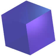 blue cube