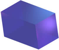 blue cuboid