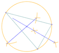 Circumscribe a Circle on a Triangle