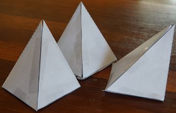 square pyramid three off