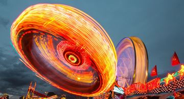 rotation at a fairground