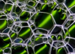 soap bubbles hexagons