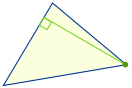 Altezza centro del triangolo