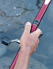 moment on fishing rod