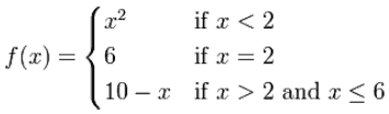 Piecewise Function